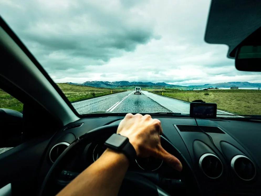 first lessons — hands on the wheel, the road ahead